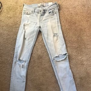 Hollister skinny ripped jeans girls size 00